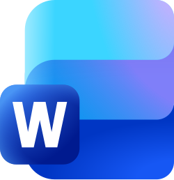 Logo du traitement de texte Microsoft Word