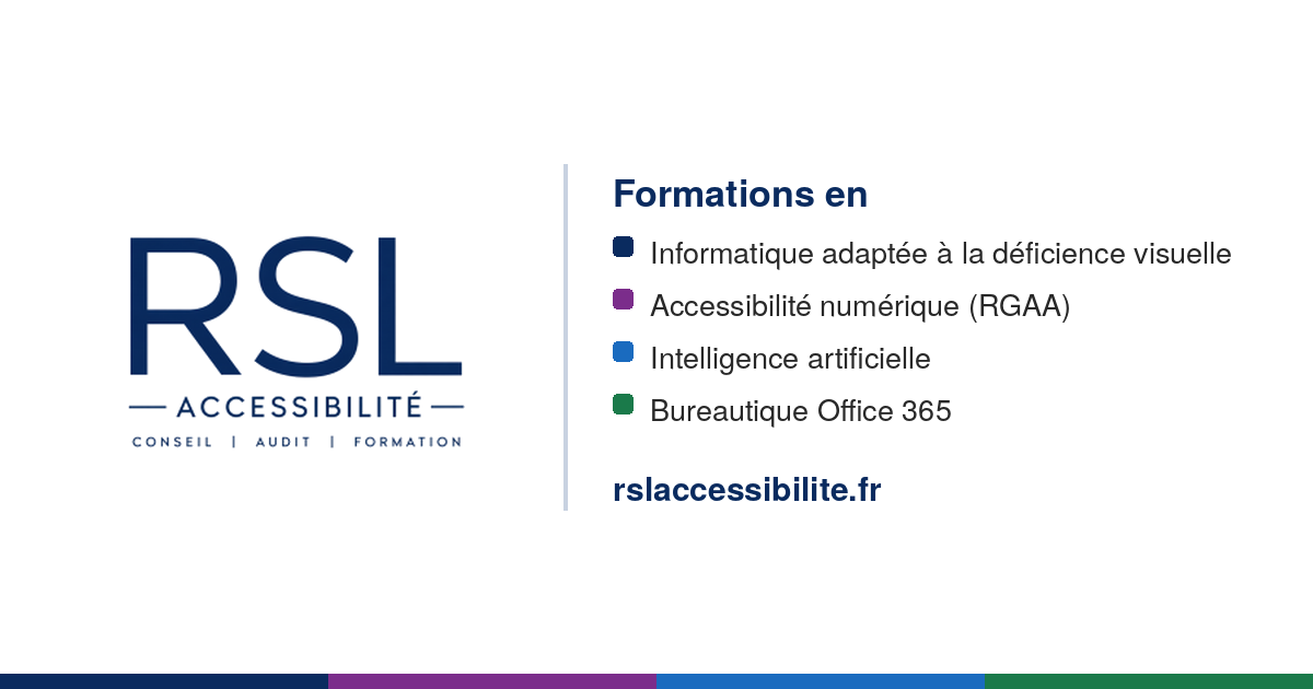 Logo de RSL Accessibilité